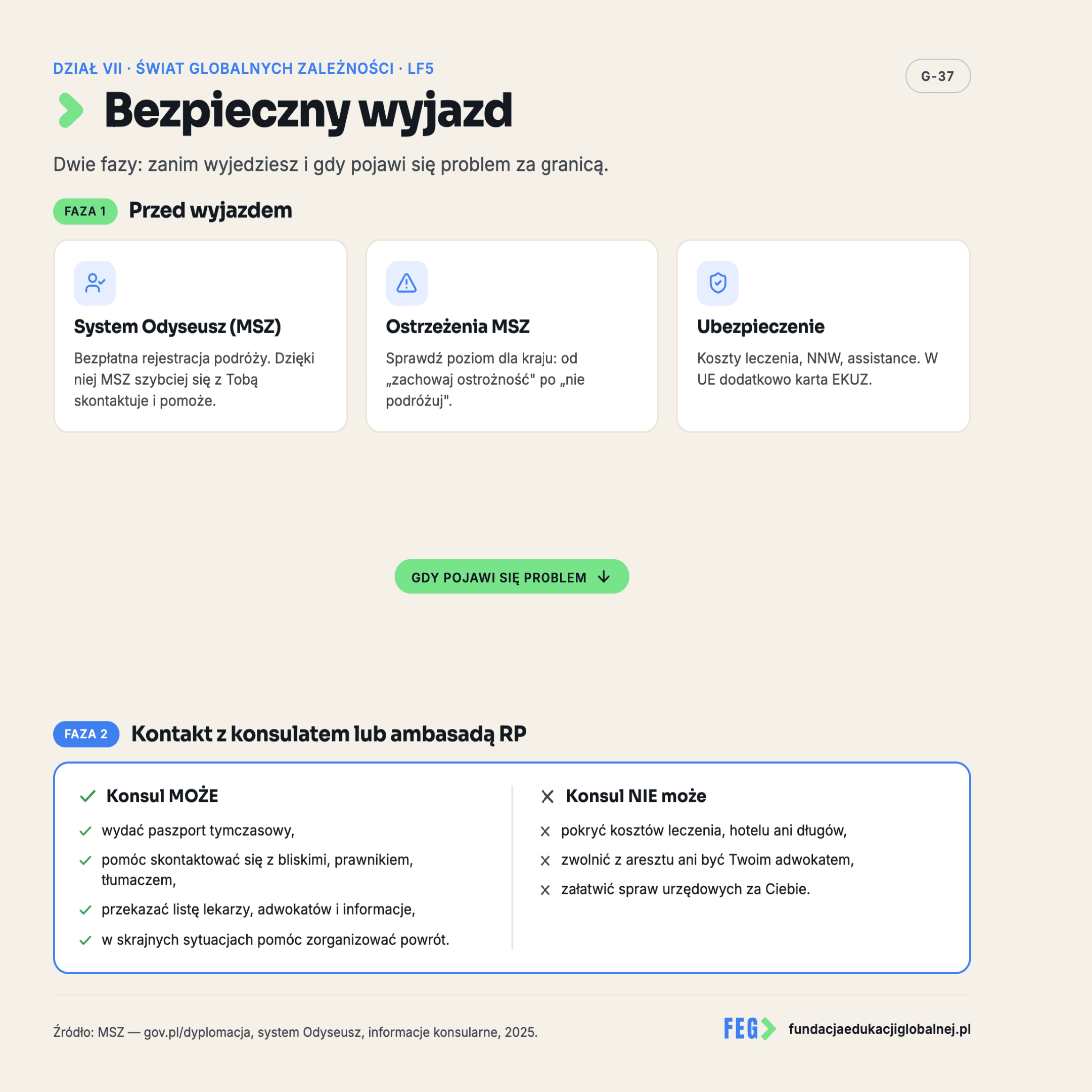 Infografika 3 z 3 do lekcji „Polak za granicą” — materiał dydaktyczny FEG.